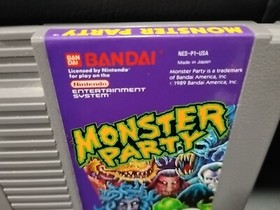 Monster Party - Authentic Nintendo NES Game - Tested & Works