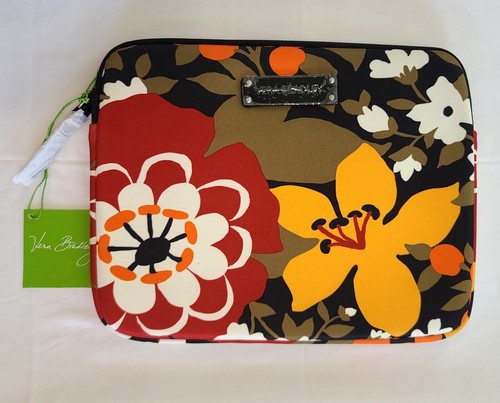 Vera Bradley Bittersweet Neoprene Tablet eReader Sleeve 10x8 Padded Zipper N14