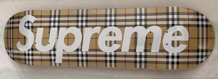 Supreme - Supreme Burberry Skateboard Beige ベージュ SS22 SUPREME BURBERRY SKATEBOARD DECK BEIGE 8.5