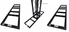 Two (2) 11"x40" Flat Metal Frame Base For 8"x8" Black Trussing Bolted Box Truss