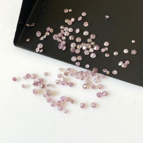 Natural Loose Pink Diamonds Round Shape Diamonds 1.50 to 2.00 MM Size Lot - Picture 9 of 10