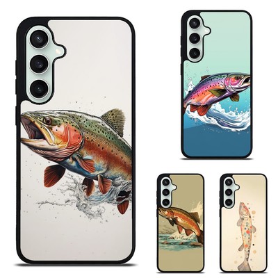 trout jumping water rainbow Phone Case For Samsung S21 S22 S23 S24 Plus
