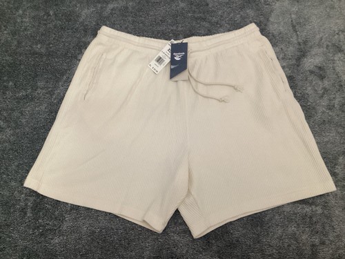 Reebok Mens H54438 Off White Classics Natural Dye Waffle Shorts Size XL - NEW - Picture 4 of 9