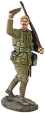 W. Britain - World War I 1914 British Infantry Marching Waving Cap 23067 WWI