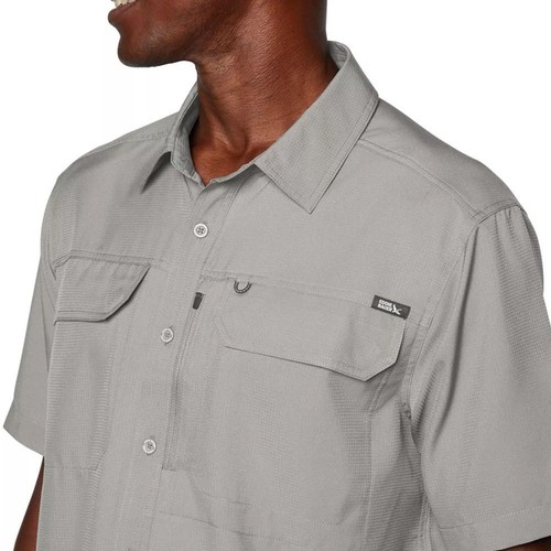 Neu Eddie Bauer grau Freizeit Button Down Hemd Relaxed Fit UPF 50 Herren XL - Bild 6 von 7