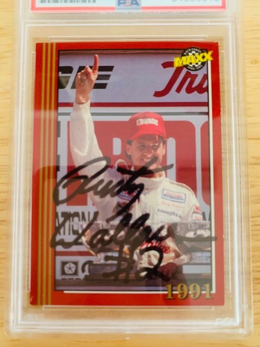 Rusty Wallace Autographed 1992 MAXX Auto Racing Card PSA Certified Slabbed  - Picture 2 of 5