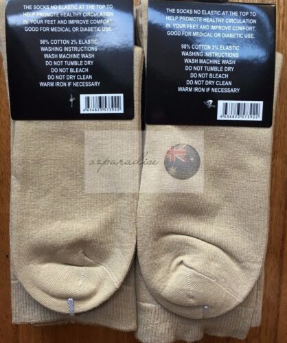6 Pairs 6-11 98% Cotton Loose Top Socks Men Medical Diabetic Dress Work Comfort - Picture 20 of 30