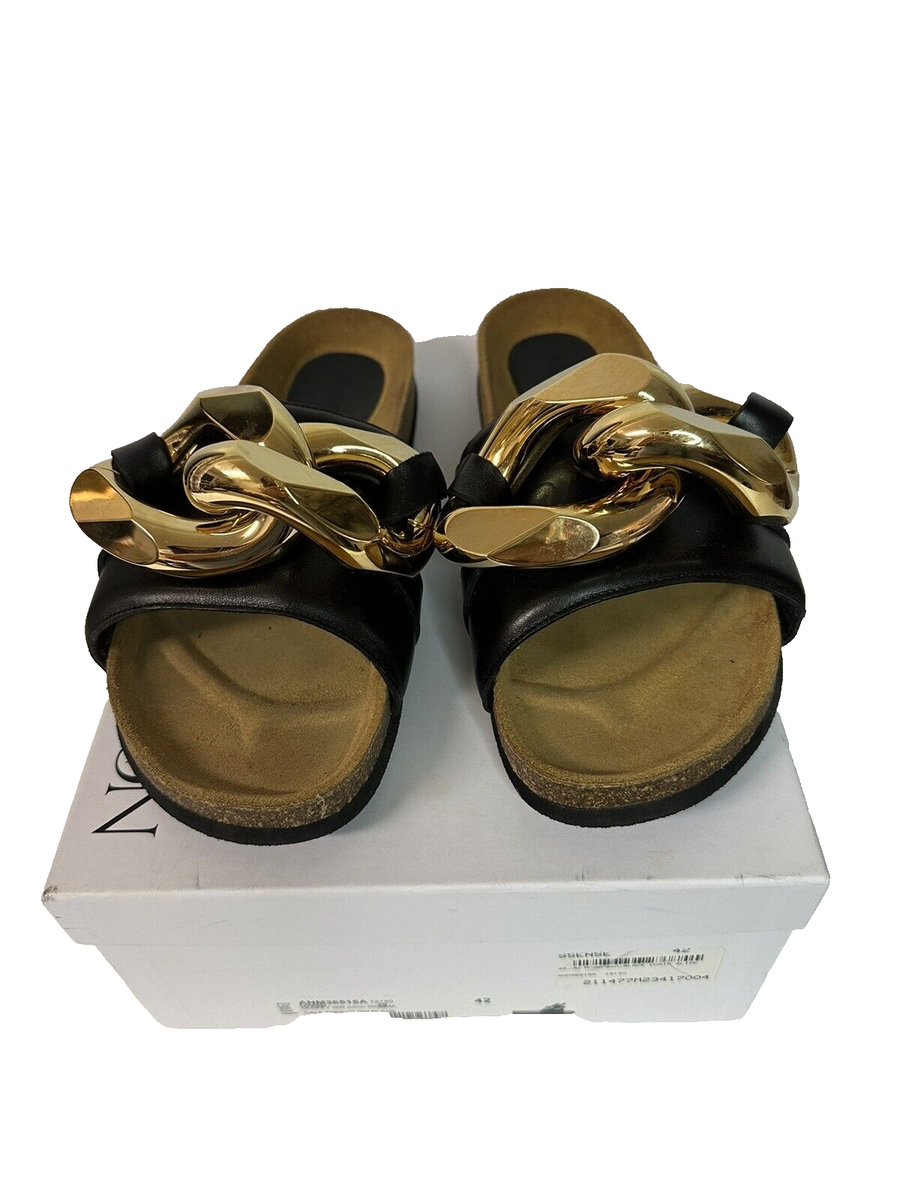 NWD - JW Anderson Chain Slides Sandals Size 42 / US 11 - Black