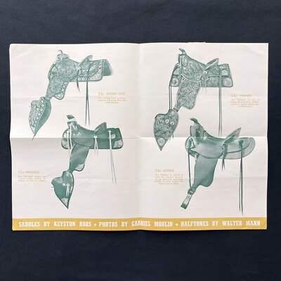 1950 Walter Mann Co Keyston Western Saddles Advertising Mailer San Francisco