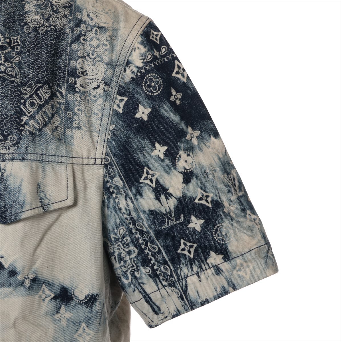 Louis Vuitton 22AW Cotton & Polyurethane Denim shirt M Men's Louis Vuitton 22AW Cotton & Polyurethane Denim shirt M Men's