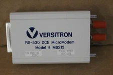 VERSITRON M6223 Industrial Fiber Optic DTE Micromodem DB25 Female w/RS-530