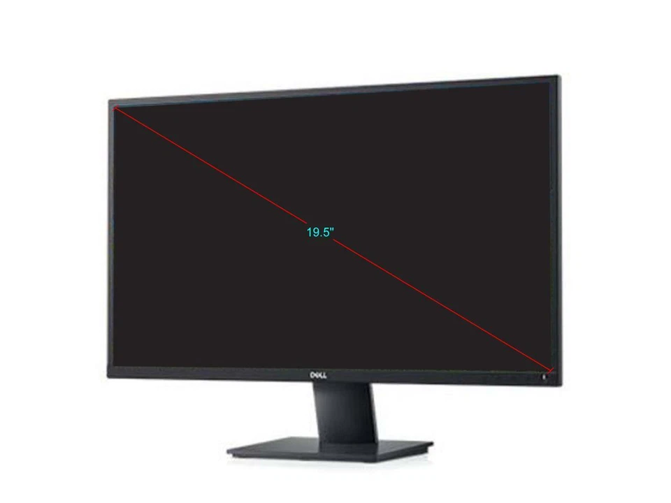 Dell 19.5" 60 Hz TN Monitor 5 ms (GTG) 1600 x 900 D-Sub, DisplayPort Flat Panel - Image 2 of 4