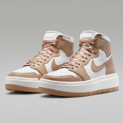 Nike Women's Air Jordan 1 Elevate High 'White/Desert Nike Women's Air Jordan 1 Elevate High 'White/Desert