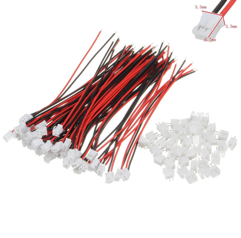 ✅ Micro JST Mini Stecker 15cm Kabel 1.0 1.25 2.0 2.5 mm 2 - 12 Pin SH ZH PH XH - Bild 4 von 4