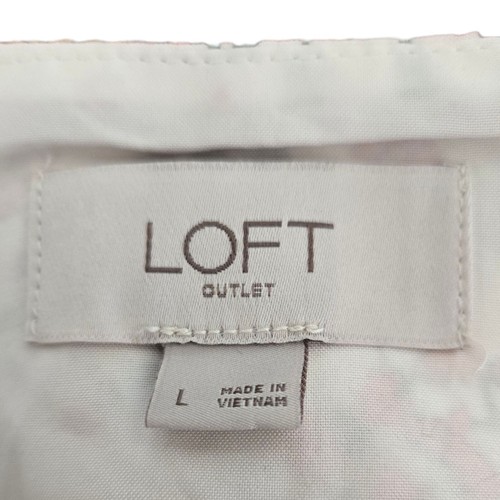 LOFT Blumen Midikleid Faux Wickel Rüschen verstellbare Träger Gummibund Large - Bild 9 von 10