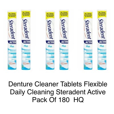 Zahnersatzreiniger Tabletten flexible tägliche Reinigung Steradent Aktivpackung mit 30 HQ