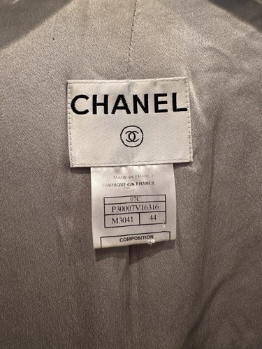 2007 CHANEL Tweed Long Blazer Peacoat w/ Sequins - Picture 2 of 10