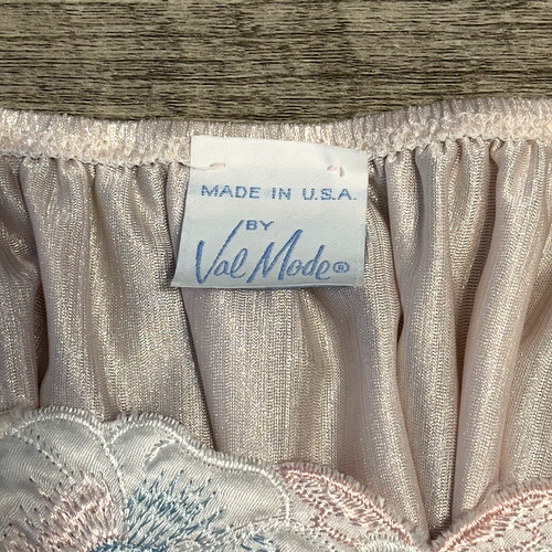 Vintage Val Mode Nightie Mid Century Lingerie Pink Women’s Medium Floral USA MCM - Picture 6 of 8