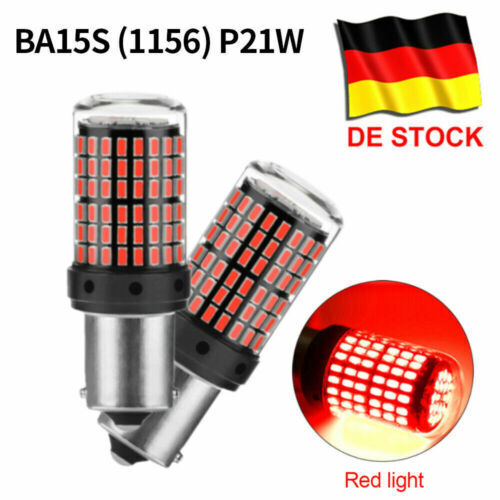 2x BA15S 1156 144SMD P21 W LED Blinker Glühlampe Bremslicht Rücklicht Birne - Bild 14 von 15