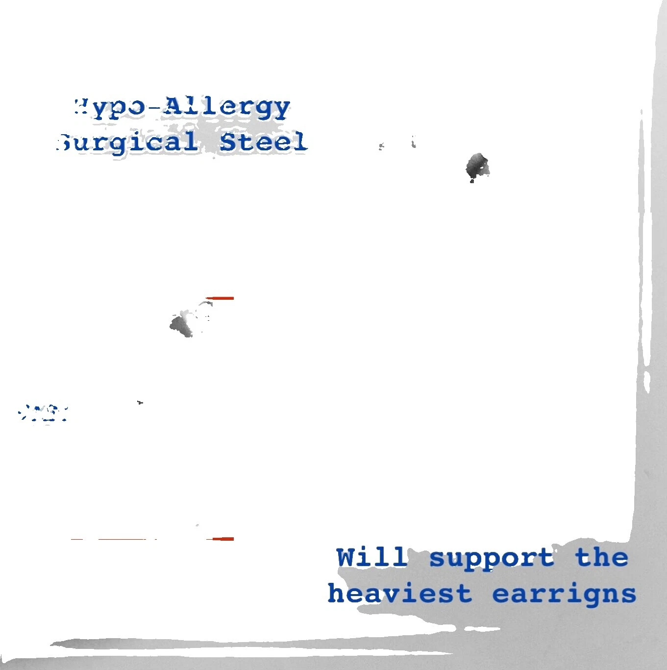 Hallazgos de pendientes de acero quirúrgico