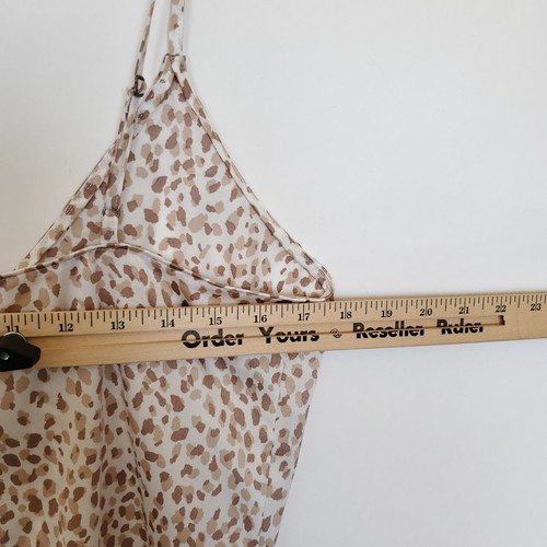 Body canotta Abercrombie & Fitch donna piccolo marrone stampa ghepardo scollo a scoop - Foto 11 di 12
