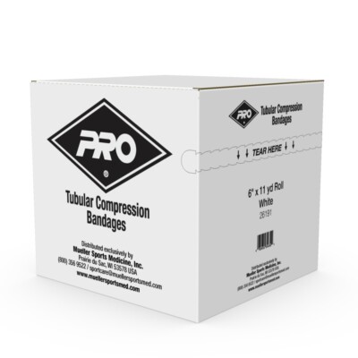 Open Box Mueller PRO Orthopedic Tubular Compression Bandages-6''-White