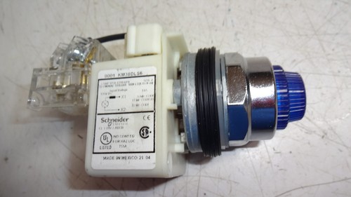 Pulsador azul Schneider Electric 9001KM38DLS6 30mm 135Vdc BSD1318-6PB - Imagen 7 de 8