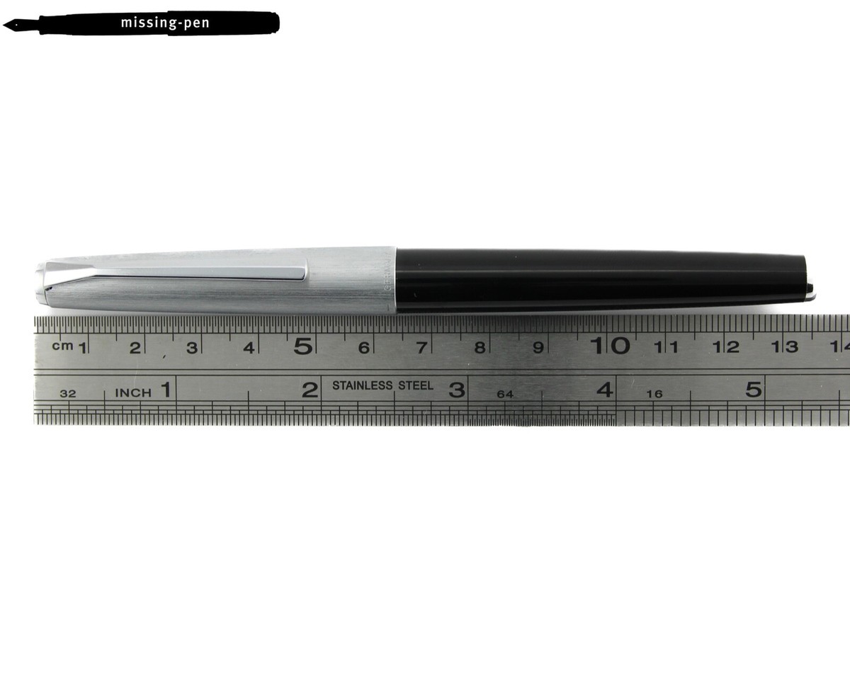 Pelikan 21 Silvexa Fountain Pen in Black Silver with 14 K F Pelikan 21 Silvexa Fountain Pen in Black Silver with 14 K F