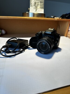 Canon EOS 250D Digitalkamera - Schwarz (Kit mit  EF-S 18-55mm IS STM Objektiv)