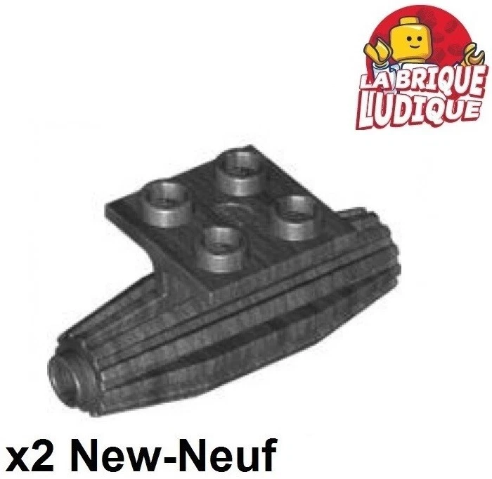 LEGO 2x Motor Avión Reactor Engine Cohete Strakes 2x2 Pearl Oscuro Zu 4229 Nuevo - Imagen 1 de 1