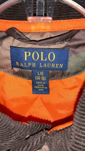 Polo Ralph Lauren Big Boy's Quilted Camp Car Coat L (14-16) - Picture 5 of 10