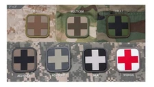 Milspec Monkey MSM Morale PVC Patch - MEDIC CROSS - 2" x 2" - Choose Color Below