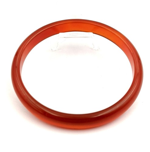 White Multicolor Natural Ice Chalcedony Agate Jade Round Women Bangle Bracelet - Picture 17 of 58