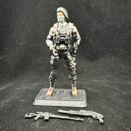 Gi Joe 25th Anniversary Cobra Night Watch Officer Complete 4892