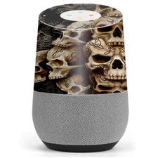 Skin Decal Vinyl Wrap for Google Home / Wicked Skulls Tattooed