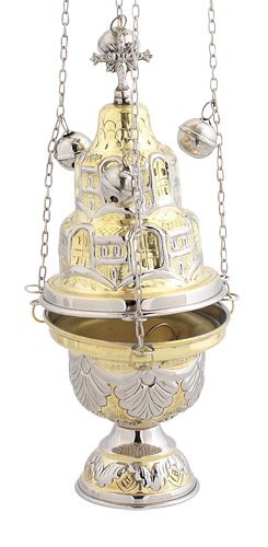 High Quality Christian Church Two-Tone Thurible Censer Incense Burner free s&h - Picture 1 of 2
