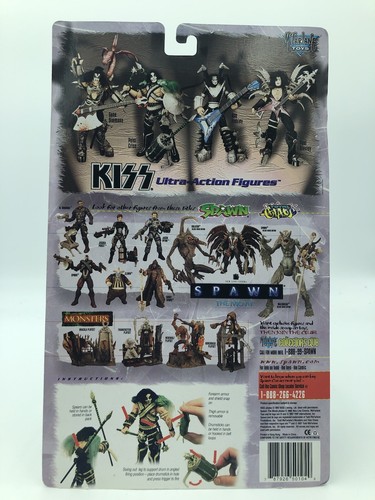 McFarlane Toys 1997 KISS Ultra Action Figure Set di 4 Roccia Vintage Nuova Sigillata - Foto 4 di 8