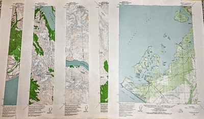 Alaska Maps 1955-1987 Editions Topographic Not Modern Copies Your Choice Vintage
