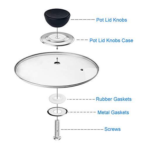 6 Pack Universal Pot Pan Lid Replacement Knob Heat Resistant Lid Handles - Bild 6 von 7