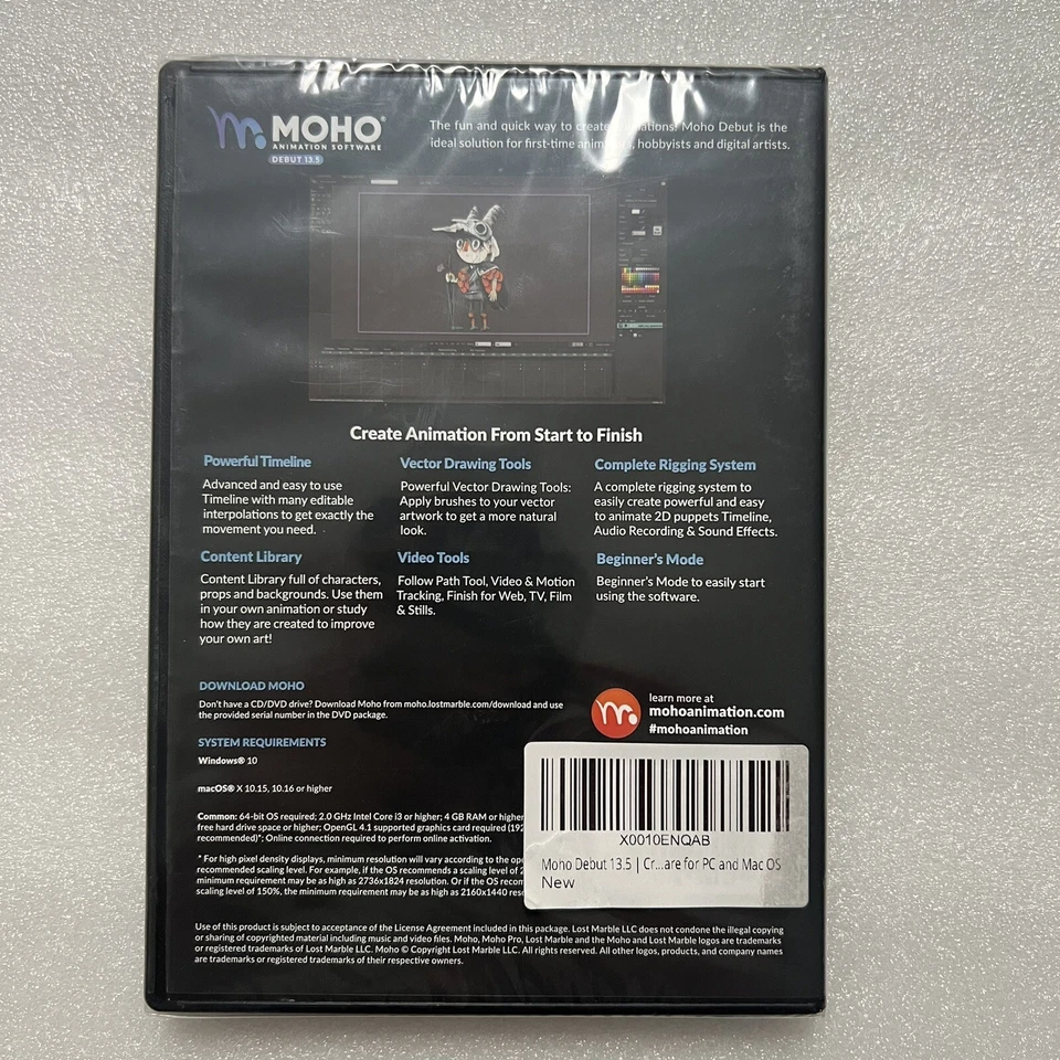 Moho Animation Software Debut 13.5 Drawing PC Computer Windows/Mac Brand New - Image 2 of 2