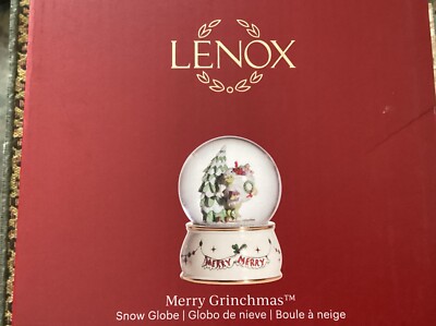 LENOX SNOW GLOBE-MERRY GRINCHMAS-5.5''-BRAND NEW IN BOX-2024