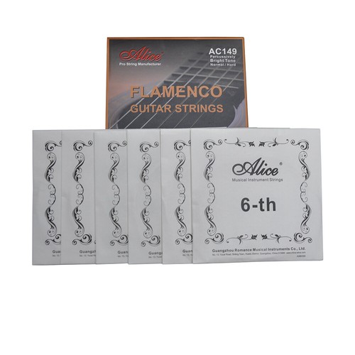 5Sets Alice Flamenco Guitar Strings H Tension Crystal Nylon Silver Plated AC149H - Picture 4 of 5