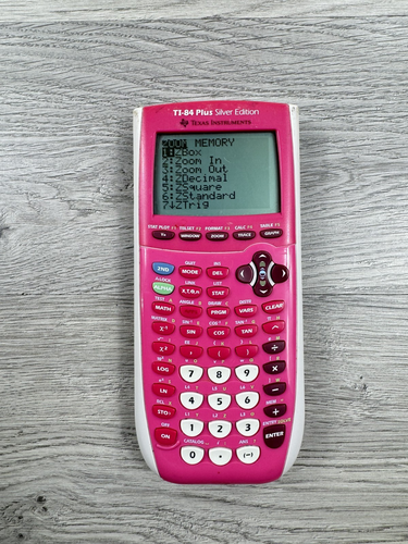 Texas Instruments TI-84 Plus C Silver Edition Graphing Calculator Pink