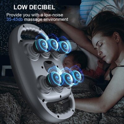 Fascia Gun Muscle Massager Gun High Frequency Back Waist Massage Machine Six-hea
