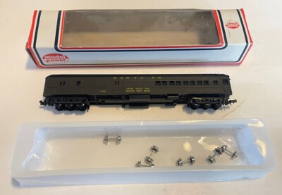 Model Power N Scale Train 8625 Santa Fe Standard Rail Car Coach
