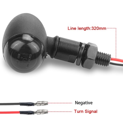4X Bullet Motorcycle Turn Signal Lights Indicators For Chopper Bobber Cafe Racer - Picture 9 of 13