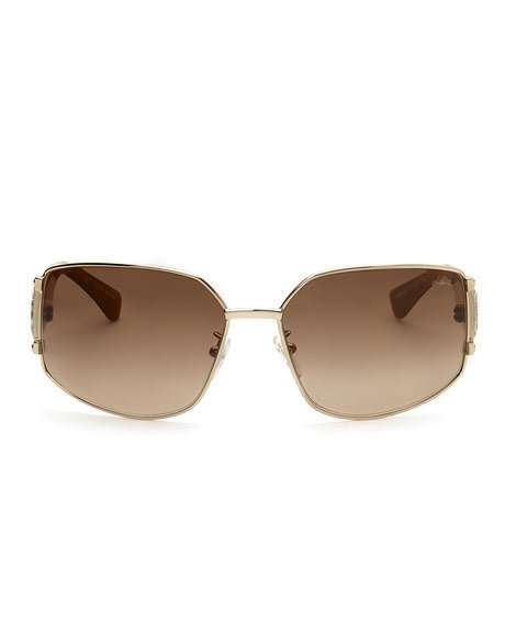 Brand New Lanvin SLN020S Shiny Gold Frame/ Brown Gradient  display picture 3
