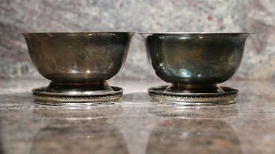 Vintage Open Sugar Bowl with Sterling Silver Star Cut Glass Coaster - Lot of 2