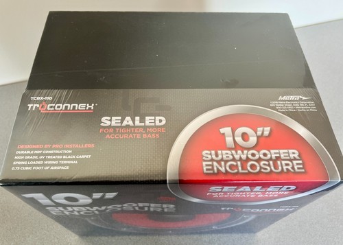 New Metra TCBX-110 TruConnex 10" Single Sealed Subwoofer Enclosure - Car Sub Box - Picture 2 of 5