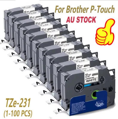 LABELGIFT Compatible Brother P-Touch TZe-231 TZe-221 TZe-251 Label Tape 12mm 9mm 24mm
